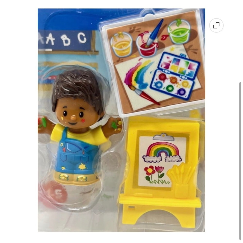 Fisher-Price Little People Art Class Figure & Easel Playset HXL95 New